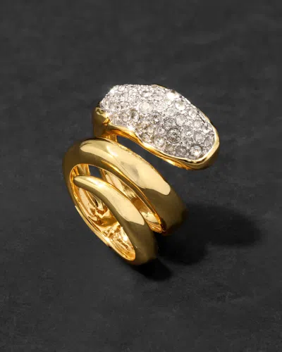 Alexis Bittar Solanales Crystal Coiled Pebble Ring In Gold