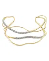Alexis Bittar Solanales Crystal Cuff Bracelet In Gold