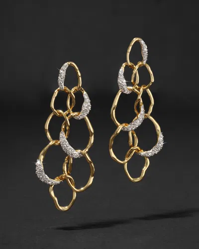 Alexis Bittar Solanales Crystal Linked Orb Post Earrings In Gold