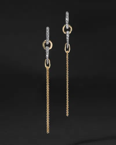 Alexis Bittar Solanales Crystal Linked Spear Tassel Earrings In Gold