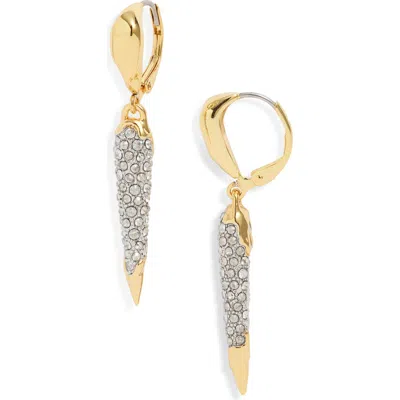 ALEXIS BITTAR ALEXIS BITTAR SOLANALES CRYSTAL PAVÉ SPEAR DROP EARRINGS