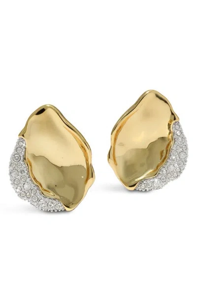 Alexis Bittar Solanales Crystal Petal Post Earrings In Multi