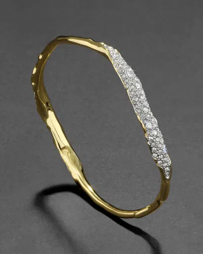 Alexis Bittar Solanales Crystal Skinny Bangle Bracelet In Gold