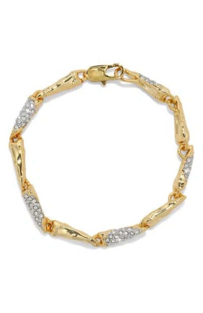 Alexis Bittar Solanales Crystal Spear Bracelet In Gold