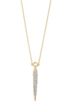ALEXIS BITTAR ALEXIS BITTAR SOLANALES CRYSTAL SPEAR PENDANT NECKLACE