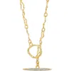 Alexis Bittar Solanales Crystal Toggle Pendant Necklace In Crystals