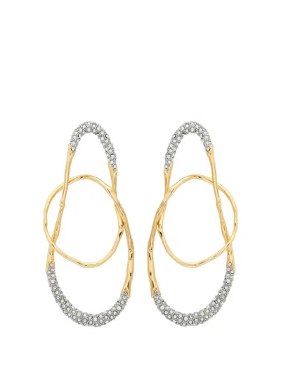Alexis Bittar Solanales Crystal-embellished Earrings In Neutral