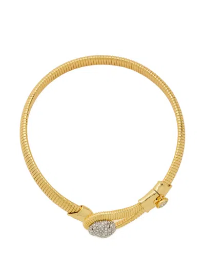 Alexis Bittar Women's Solanales 14k-gold-plated, Rhodium-plated & Crystal Pebble Collar Necklace