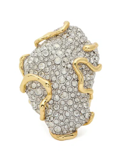 Alexis Bittar Solanales Crystal-embellished Ring In Gold