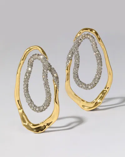 Alexis Bittar Solanales Double Loop Post Earrings In Pink