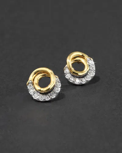 Alexis Bittar Solanales Gold Crystal Spiral Stud Earrings