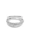 Alexis Bittar Solanales Orbiting Crystal-embellished Ring In Silver