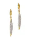Alexis Bittar Solanales Crystal Drop Earrings In Gold