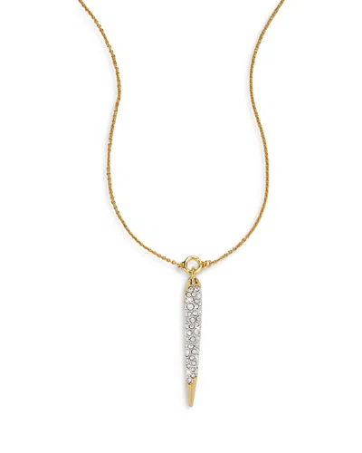 ALEXIS BITTAR SOLANELAS CRYSTAL SPEAR NECKLACE, 16