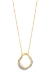 Alexis Bittar Solanes Crystal Orbit Pendant Necklace In Crystals