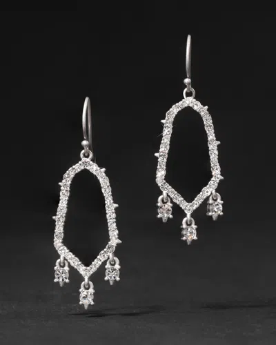 Alexis Bittar Spiked Pavã© Triple Drop Earring- In Metallic