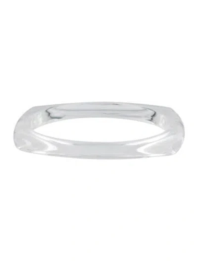 Pre-owned Alexis Bittar Square Lucite Bangle Bracelet, 7.75" In Multicolor