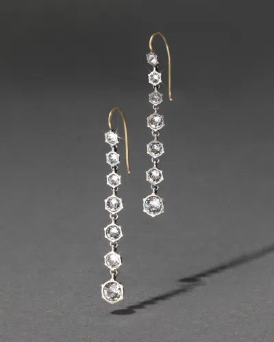 Alexis Bittar Sterling Silver & 14k Gold Graduated Cut Luminous Crystal Earrings