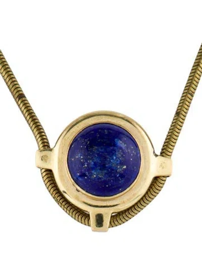 Pre-owned Alexis Bittar Stone Pendant Necklace, 20.25" In Multi
