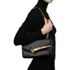 Alexis Bittar The Angular Leather Shoulder Bag In Black