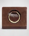 Alexis Bittar The Hunter Convertible Mix Leather Crossbody Bag In Chocolate