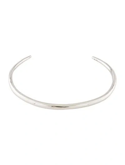 Pre-owned Alexis Bittar Thin Collar Choker Necklace, 11" In Multi