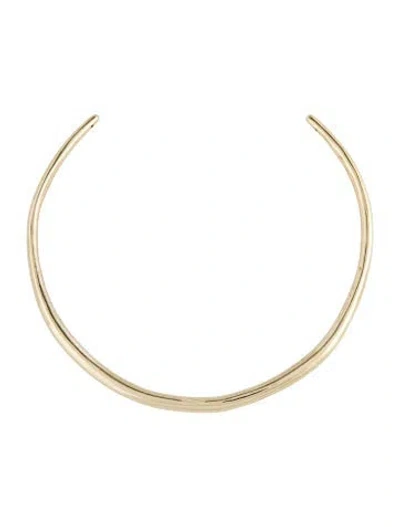 Pre-owned Alexis Bittar Thin Collar Necklace, 15" In Multicolor
