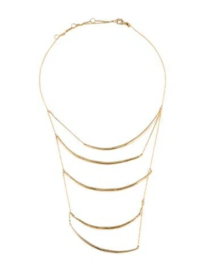 Pre-owned Alexis Bittar Tiered Collar Necklace, 19" In Multi