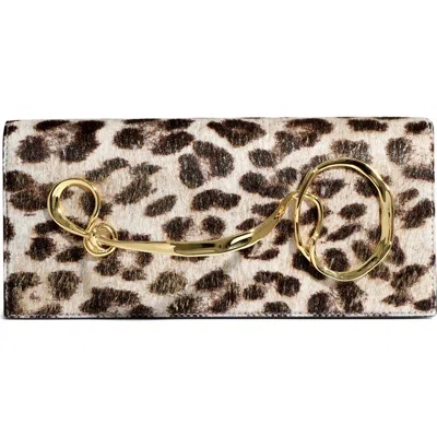 Alexis Bittar Twisted Side Handle Leather Clutch