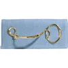 Alexis Bittar Twisted Side Handle Leather Clutch In Blue