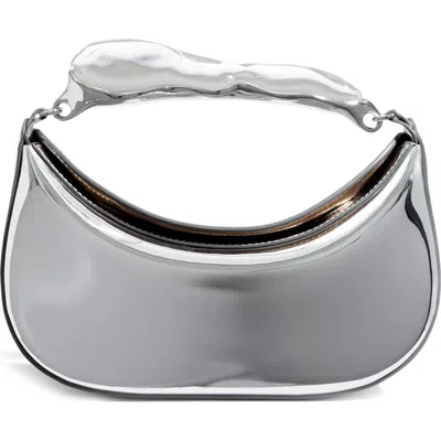 Alexis Bittar Water Stone Top Handle Bag In Silver