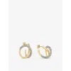 ALEXIS BITTAR ALEXIS BITTAR WOMEN'S 14K GOLD & IMI RHODIUM TWIST 14CT YELLOW GOLD-PLATED BRASS AND CRYSTAL EARRING