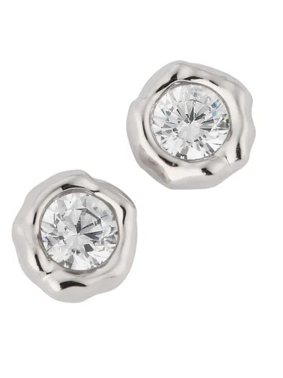Alexis Bittar Women's Asterales 14k Gold-plated & Cubic Zirconia Stud Earrings In Brown