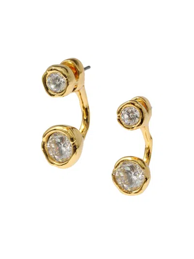 Alexis Bittar Asterales Cubic Zirconia Studs And Jackets Set In Gold