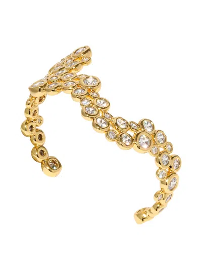 Alexis Bittar Women's Asterales 14k-gold-plated & Cubic Zirconia Wave Cuff Bracelet