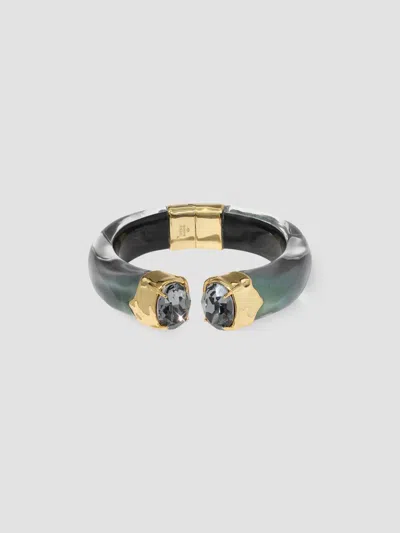 Alexis Bittar Women's Bonbon 14k-gold-plated, Lucite & Glass Crystal Bracelet In Green