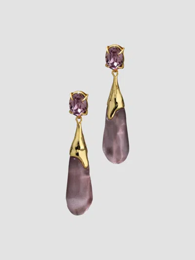 Alexis Bittar Women's Bonbon Crystal Teardrop Earrings In Purple