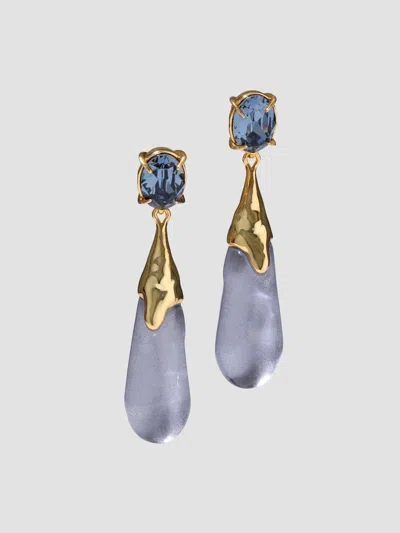 Alexis Bittar Women's Bonbon Crystal Teardrop Earrings In Blue