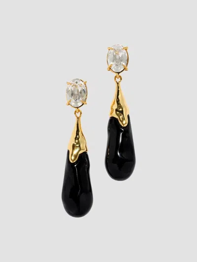Alexis Bittar Women's Bonbon Crystal Teardrop Earrings In Black