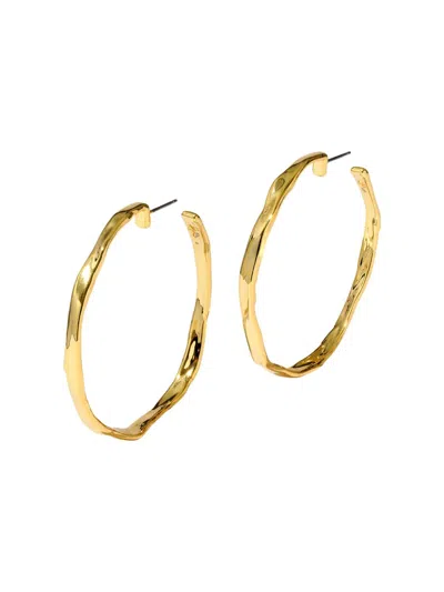 Alexis Bittar Brut Skinny Hoop Earrings In Gold