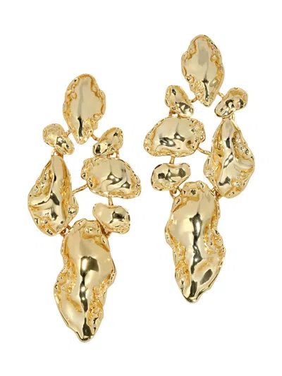 Alexis Bittar Alexis Bitar Brut Mosaic Statement Earrings In Gold