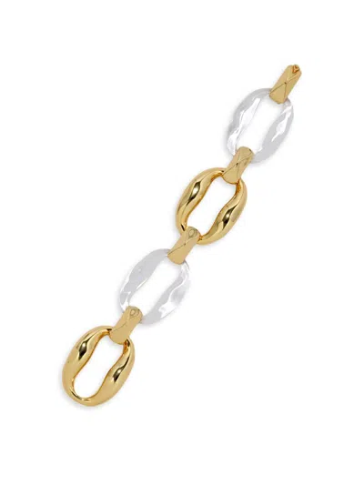 Alexis Bittar Women's Liquid Lucite 14k-gold-plated & Lucite Link Bracelet