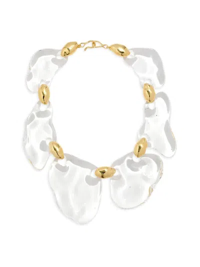 Alexis Bittar 14k Gold-plated Lucite Pebble Necklace