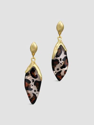Alexis Bittar Women's Luminous 14k-gold-plated & Lucite Petal Drop Earrings