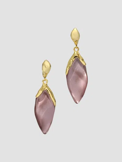 Alexis Bittar Women's Luminous 14k-gold-plated & Lucite Petal Drop Earrings