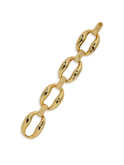 Alexis Bittar Women's Molten 14k-gold-plated Link Bracelet In White