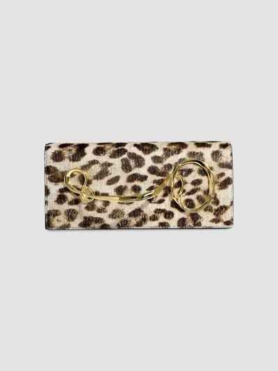 Alexis Bittar Women's Printed Calf Hair & Leather Clutch In Metallic Leopard