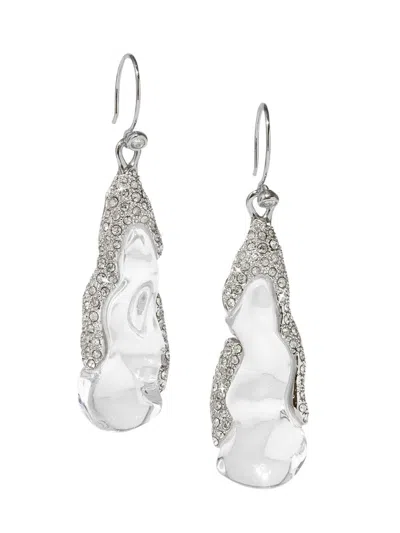 Alexis Bittar Women's Silverlake Rhodium-plated, Lucite & Crystal Drop Earrings In Metallic