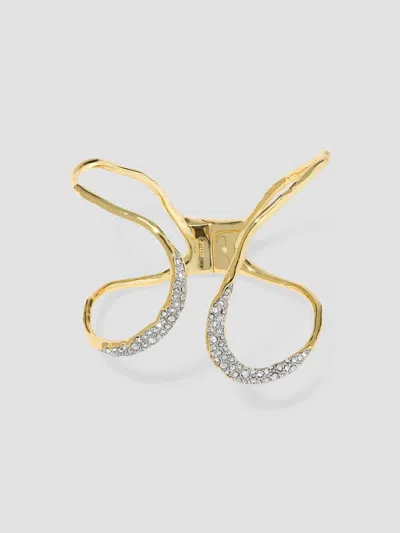 Alexis Bittar Solanales Crystal Freeform Hinge Cuff Bracelet In Multi