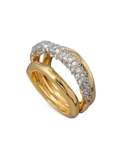 Alexis Bittar Solanales Crystal Orbiting Ring- Gold